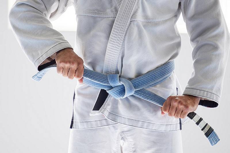 Belts and Grades in Jiu-Jitsu. Blue belt Jiu-Jitsu
